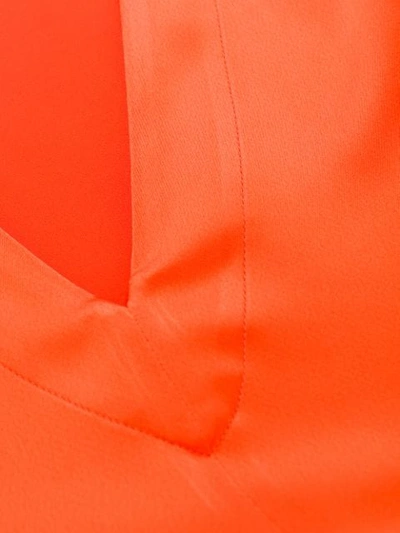 Shop Gianluca Capannolo 3/4 Sleeve Dress In Orange