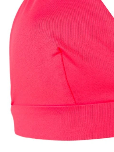 Shop Gentry Portofino Halterneck Bikini Top In Pink