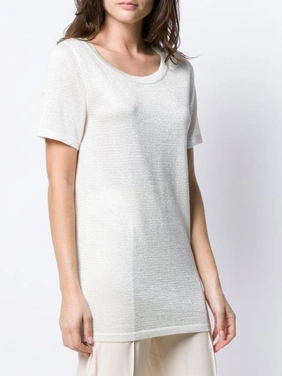 Shop Missoni Ribbed Longline T In White
