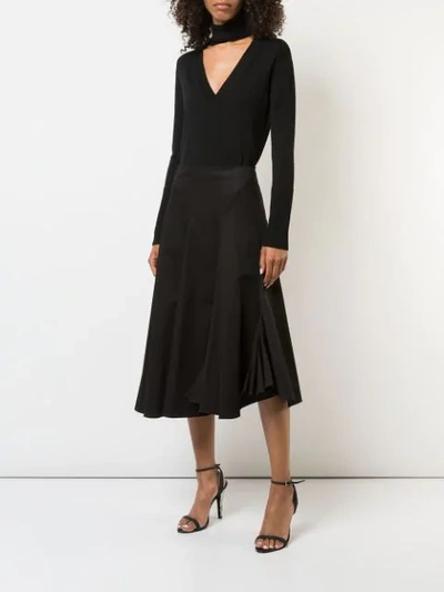 Shop Tome Flared Midi Skirt - Black