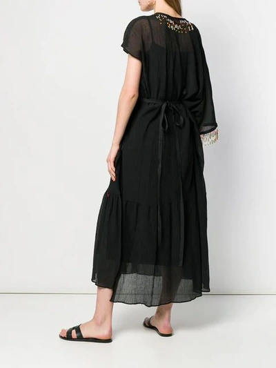 Giacobino Bead Embellished Shirt Dress In Black