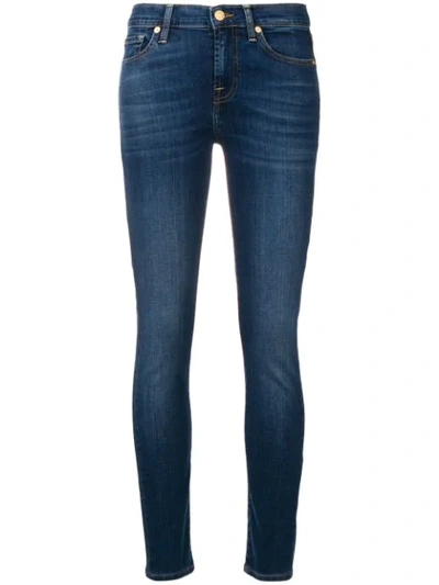 7 FOR ALL MANKIND SKINNY JEANS - 蓝色