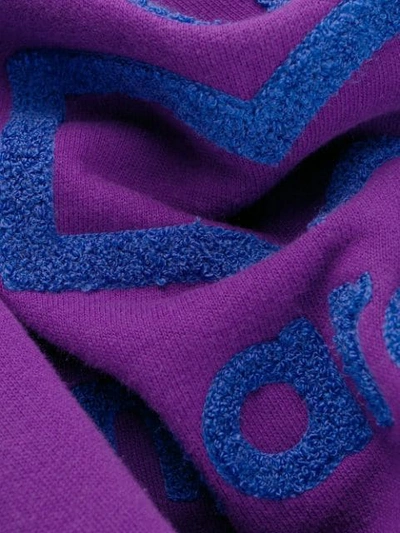 Shop Isabel Marant Étoile High-neck Logo Sweatshirt In Purple