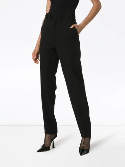 Shop Y/project High-waisted Tailored Trousers In Black