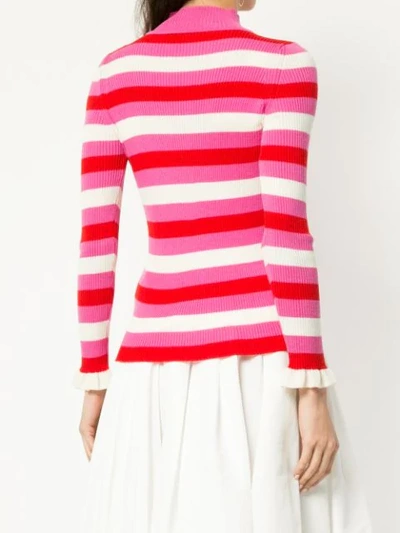 Shop Maggie Marilyn You Make Me Happy Jumper In Pink/white/red