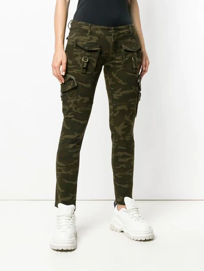 Shop Faith Connexion Military Skinny Trousers In Green