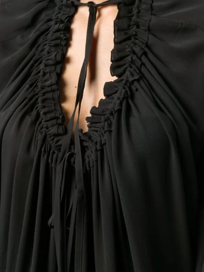 Dsquared2 Ruffle Blouse In Black