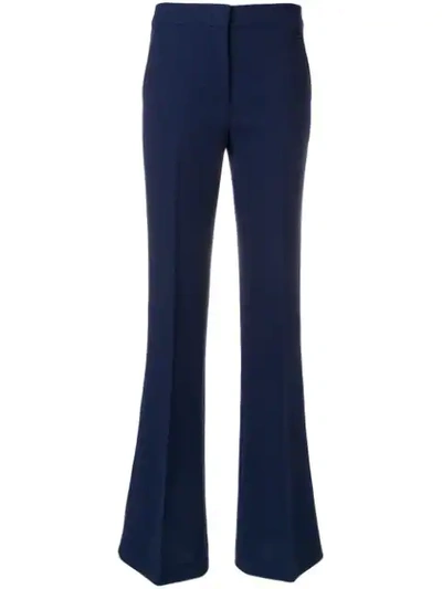Shop Emilio Pucci Flared Tailored Trousers In Blue