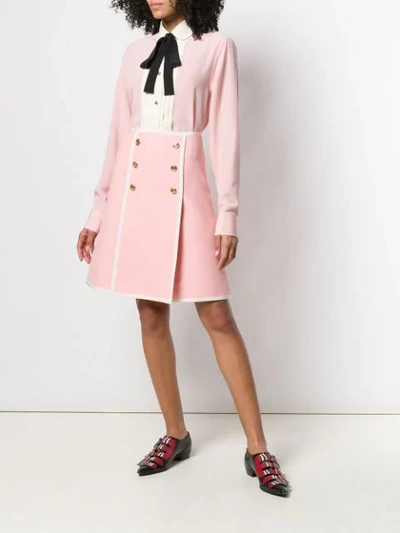 Shop Gucci Baby Rose Skirt In Pink