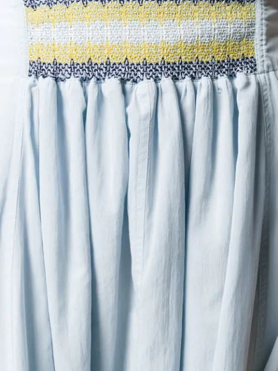 Shop Loewe High-rise Flowing Skirt In Blue