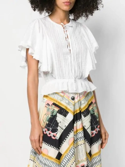 Shop Temperley London Beaux Blouse In White