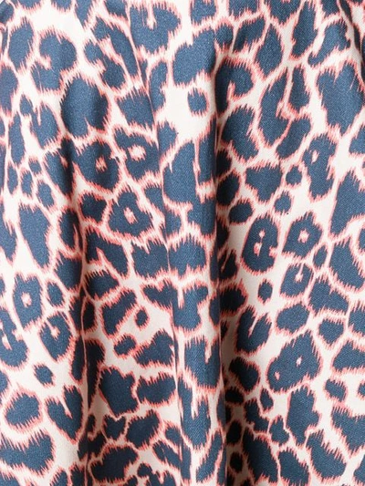 Shop Calvin Klein 205w39nyc Leopard Print Full Skirt In Blue