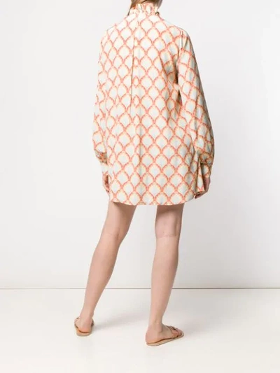 Shop Seren Minnie Dress In Orange