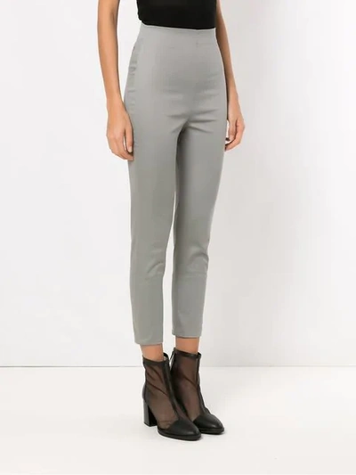 Shop Gloria Coelho Gloria Skinny Pants In Grey