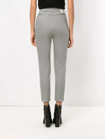 Shop Gloria Coelho Gloria Skinny Pants In Grey