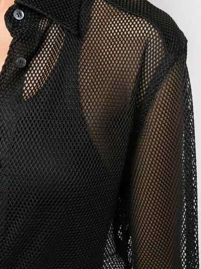 Shop Dolce & Gabbana Mesh Shirt In Black