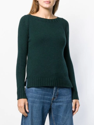 Shop Aragona Cashmere Knit Sweater - Green