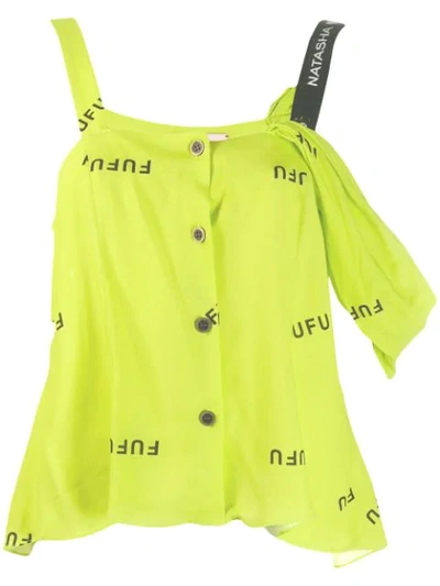 Shop Natasha Zinko Button-down Top In Yellow