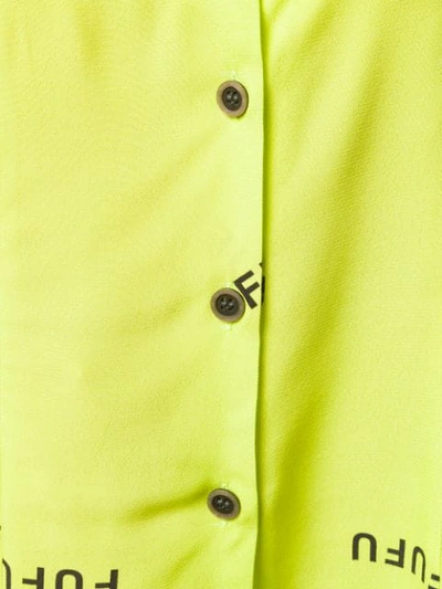 Natasha Zinko Button-down Top In Yellow