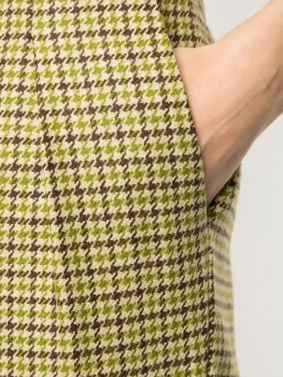 Shop Strateas Carlucci Check Print Trousers In Multicolour