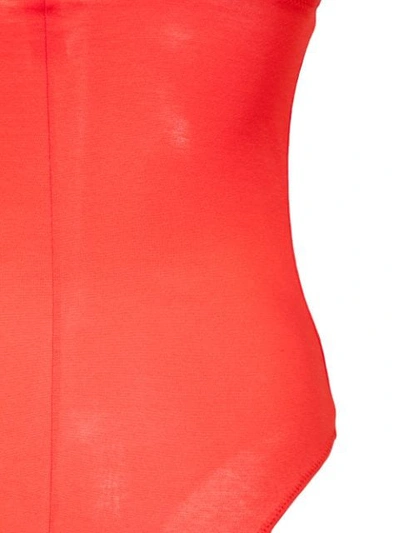 Shop Fleur Du Mal Triangle Bodysuit In Red