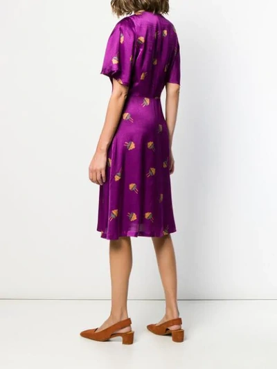 Shop Apc Lavinia Dress In Purple