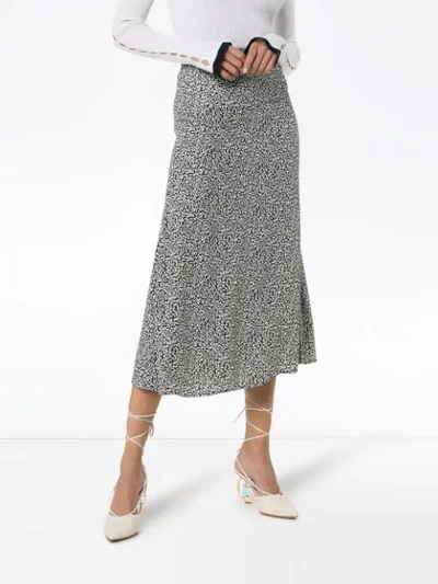 Shop Reformation Printed Midi Skirt In Multicolour