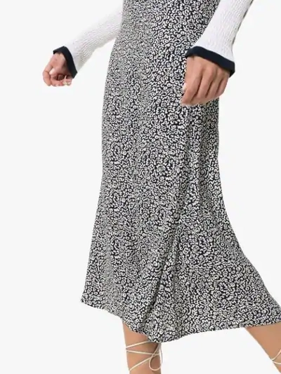 Shop Reformation Printed Midi Skirt In Multicolour