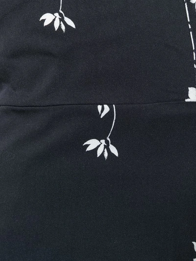 Shop Mcq By Alexander Mcqueen Floral Print Jumpsuit In Black