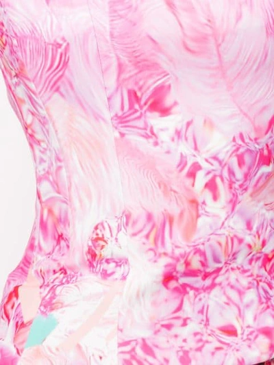Shop Halpern Printed Fitted Camisole In Pink
