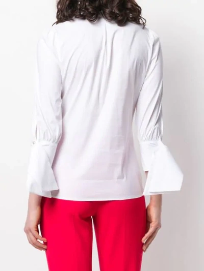 Shop Elisabetta Franchi Structured Formal Shirt In White