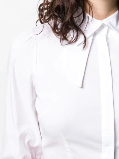 Shop Elisabetta Franchi Structured Formal Shirt In White