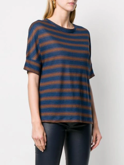 Shop Woolrich Striped T-shirt - Blue