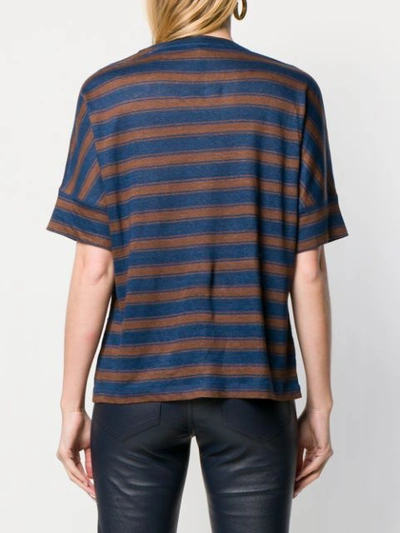Shop Woolrich Striped T-shirt - Blue