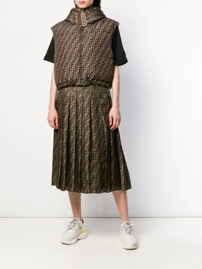 FENDI REVERSIBLE CROPPED GILET 
