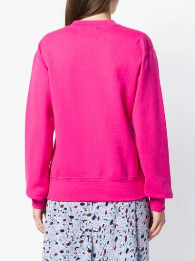 Shop Cedric Charlier Cédric Charlier Fruit Of Loom Printed Sweatshirt - Pink