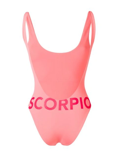 Shop Angelys Balek Zodiac Swimsuit In Pink