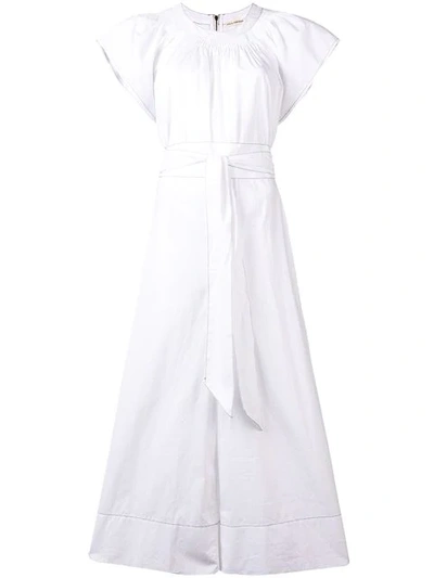 Shop Ulla Johnson Coralie Flared Jumpsuit - White