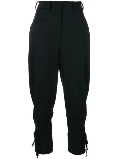 Shop Dolce & Gabbana Cropped Tailored Trousers - Black