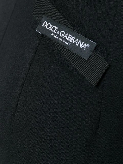 Shop Dolce & Gabbana Cropped Tailored Trousers - Black