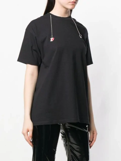 Shop Ottolinger Hanging Chain T In Black