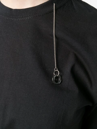 Shop Ottolinger Hanging Chain T In Black