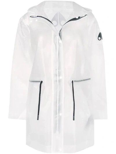 Shop Moose Knuckles Sheer Rain Jacket In White