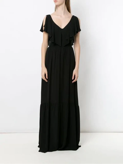 Shop Olympiah Sierra Silk Dress In Black