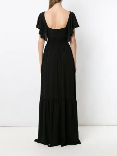 Shop Olympiah Sierra Silk Dress In Black