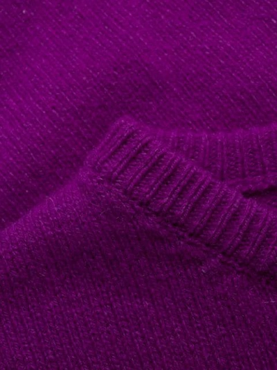 Shop Alberta Ferretti Tuesday Intarsia Jumper In Purple