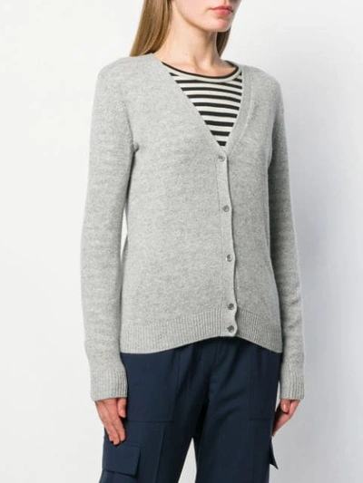 Shop Theory Long Sleeve Cardigan In Grey