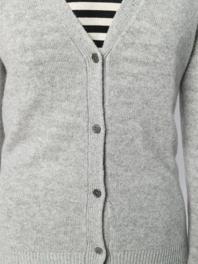 Shop Theory Long Sleeve Cardigan In Grey