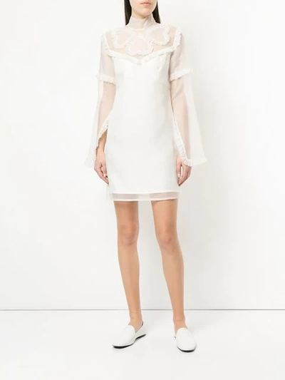 Shop Macgraw Queen Of Hearts Dress In White