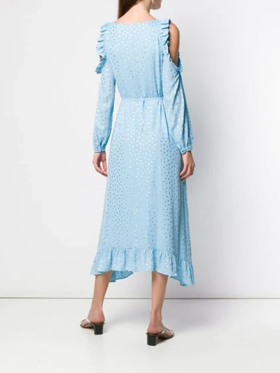 Shop Essentiel Antwerp Cut-out Asymmetric Dress - Blue